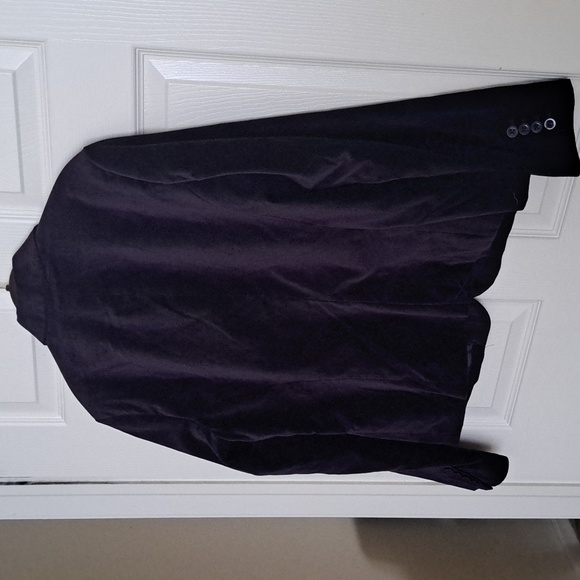 Nwot Purple Velour Blazer - Picture 3 of 5